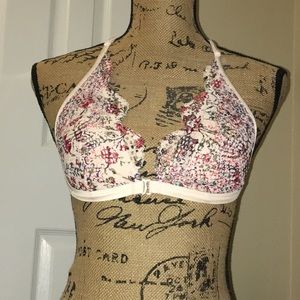 Floral Lace Plunge Bralette